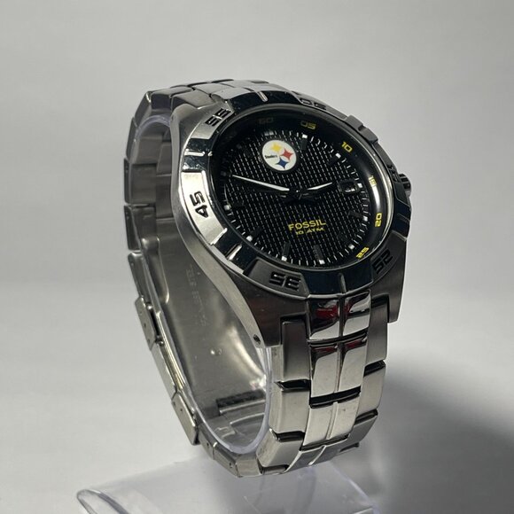 Pittsburgh Steelers NFL Stainless-Steel Watch by Fossil NEW (RARE) - Picture 6 of 9
